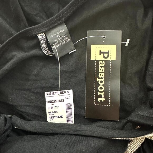 Passport Vintage 90s Black Beaded Halter Dress - Picture 5 of 5